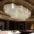 Customized contemporary chandelier lighting square crystal ceiling lamp16414